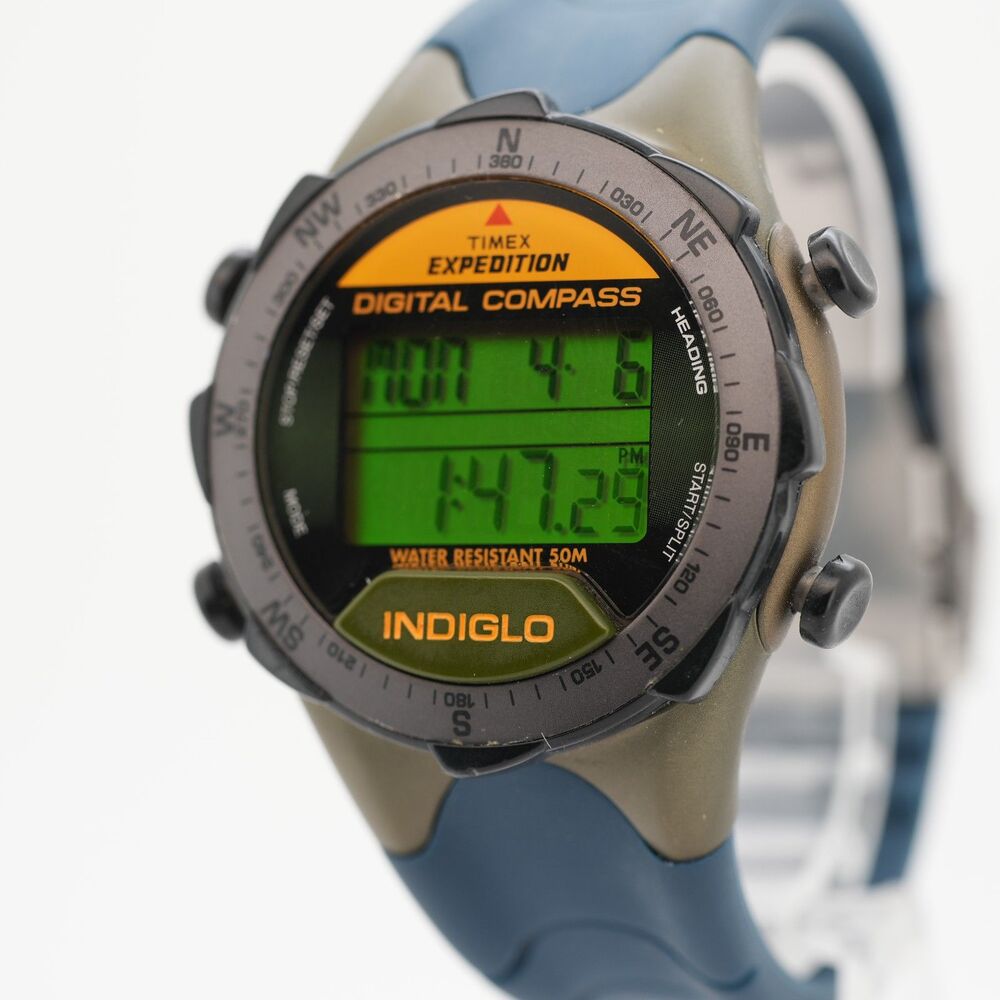 Vintage Timex Expedition T47271 Digital Compass - 42mm - NOS Strap - New Battery
